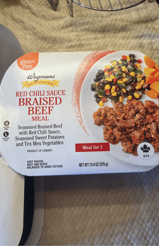 Wegmans Red Chili Sauce Braised Beef Meal