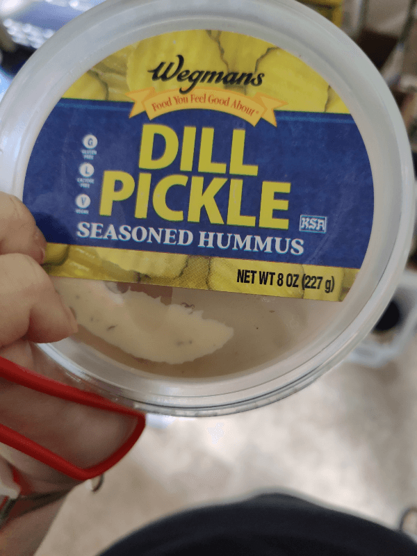 Wegmans Dill Pickle Seasoned Hummus