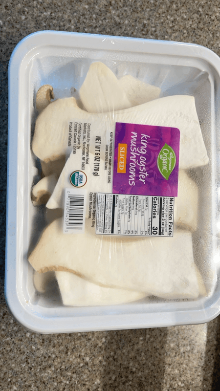 Wegmans Organic King Oyster Mushrooms Sliced