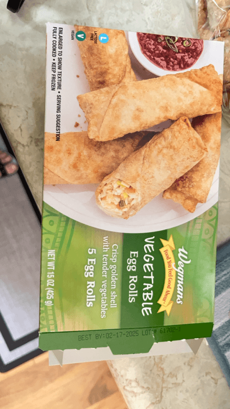 Wegmans Vegetable Egg Rolls