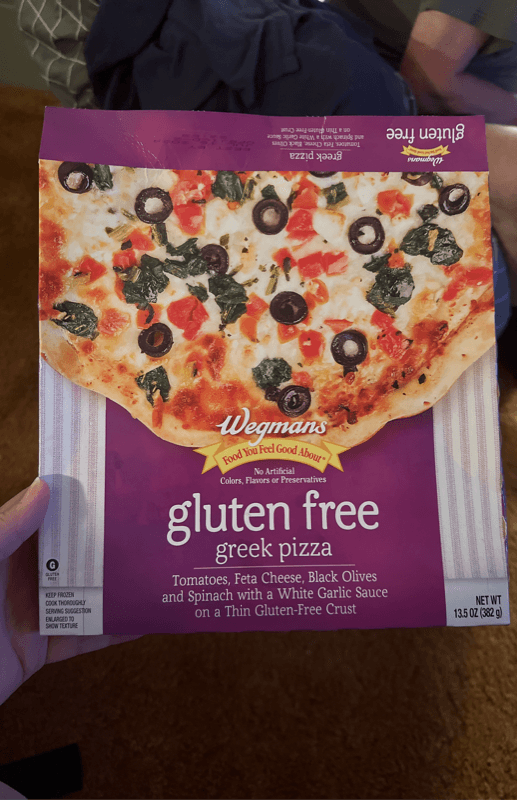 Wegmans Gluten Free Greek Pizza