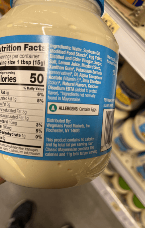 Wegmans Light Mayonnaise
