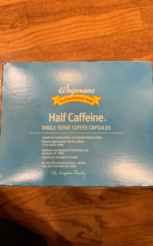 Wegmans Light Roast Half Caffeine Single Serve Coffee Capsules, Family