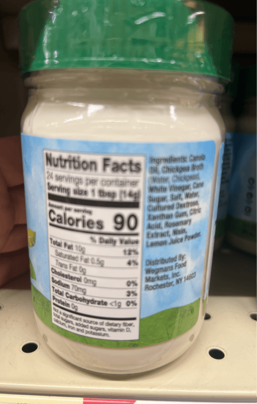 Wegmans Vegan Mayo Spread