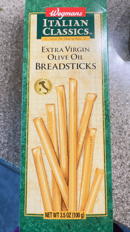 Wegmans Italian Classics Extra Virgin Olive Oil Breadsticks