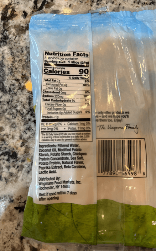 Wegmans Cheddar Style Sliced Cheese