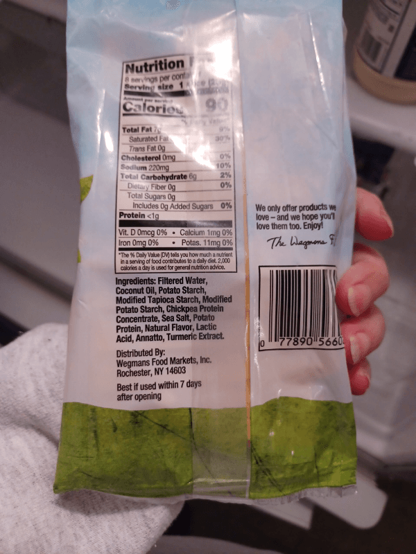 Wegmans American Style Dairy-Free Sliced Cheese