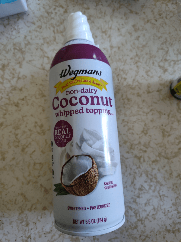 Wegmans Non-Dairy Coconut Whipped Topping