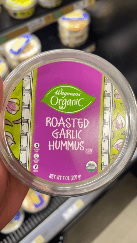 Wegmans Organic Roasted Garlic Hummus