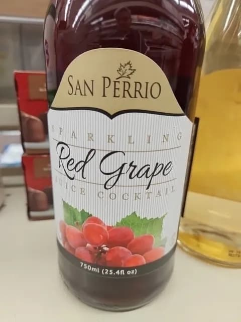 San Perrio Sparkling Red Grape Juice Cocktail