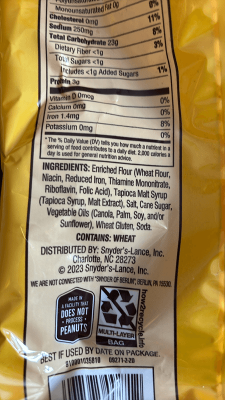 Snyders Of Hanover Itty Bitty Minis Pretzels