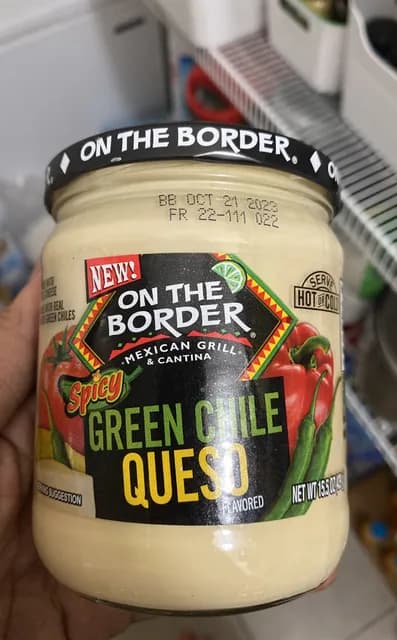 On The Border Mexican Grill & Cantina Green Chile Queso Spicy