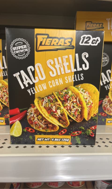 Fieras Taco Shells Yellow Corn Shells