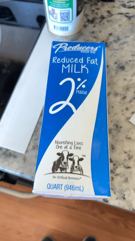 Producers Reduced Fat Milk 2% Milkfat