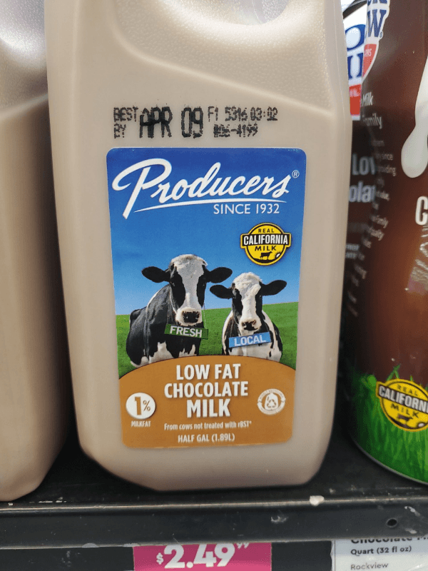 Producers Low Fat Chocolate Milk