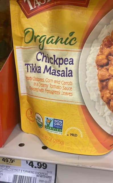 Tasty Bite Organic Chickpea Tikka Masala