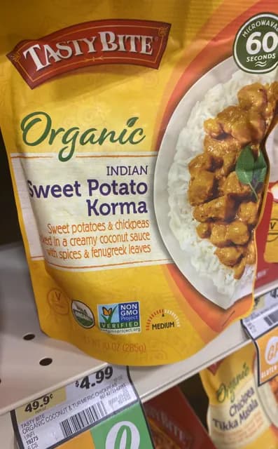 Tasty Bite Organic Indian Sweet Potato Korma