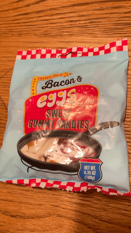 Trader Joe'S Bacon & Eggs Shaped Sweet Gummy Candies