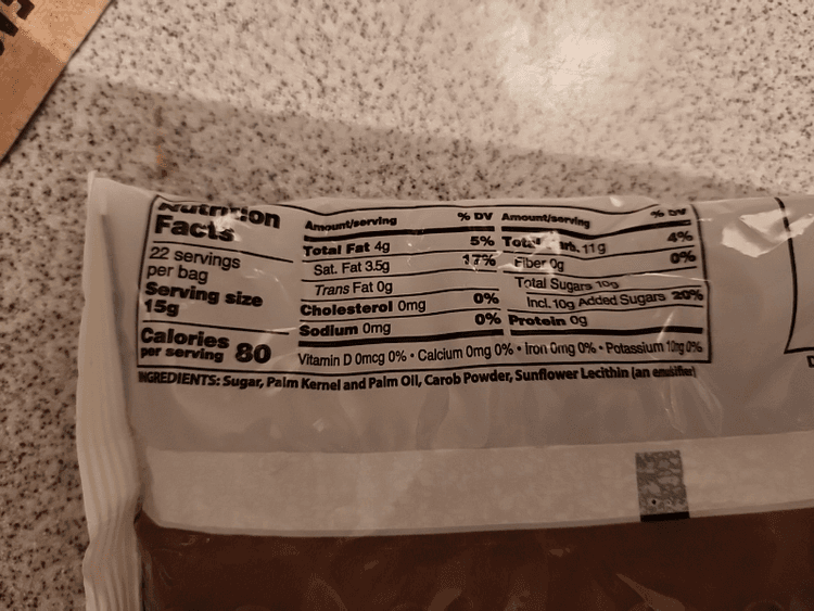 Landau Natural Foods Sweet Carob Chips