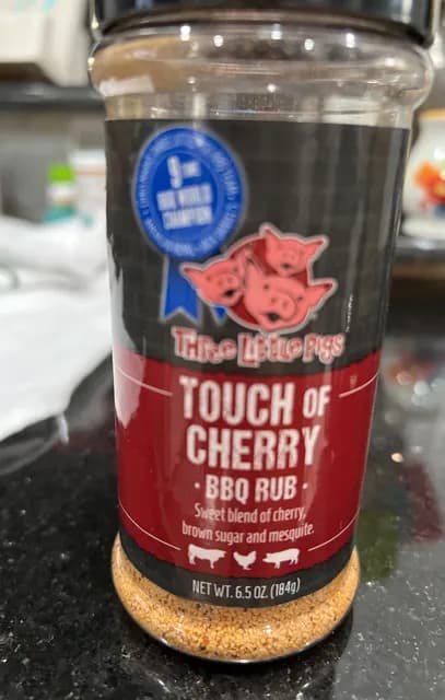 Three Little Pigs Touch Of Cherry Bbq Rub
