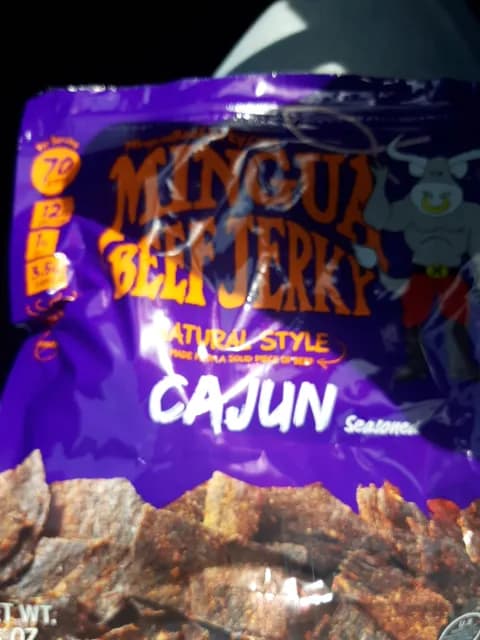 Mingua Beef Jerky Cajun Seasoned