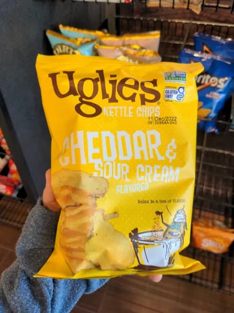 Uglies Cheddar & Sour Cream Kettle Chips