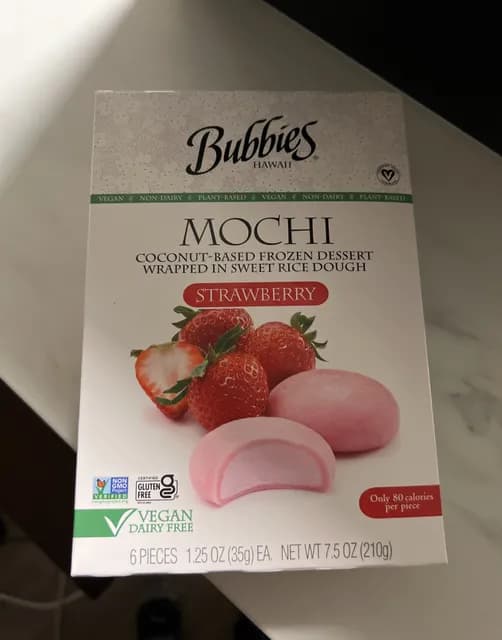 Bubbies Strawberry Mochi
