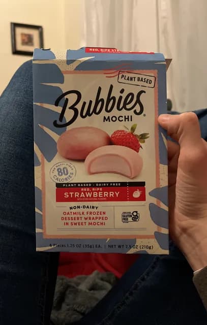 Bubbies Mochi Red, Ripe Strawberry