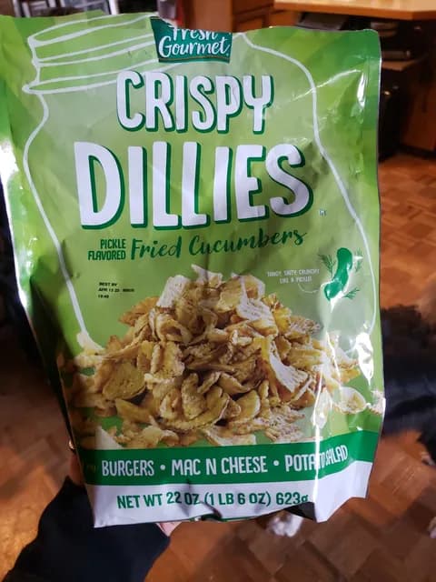 Fresh Gourmet Crispy Dillies Pickle Flavored Fried Cucumbers
