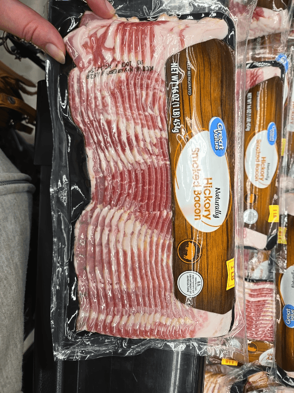 Great Value Naturally Hickory Smoked Bacon