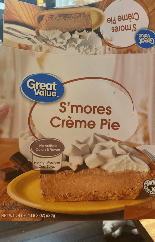 Great Value S'Mores Creme Pie