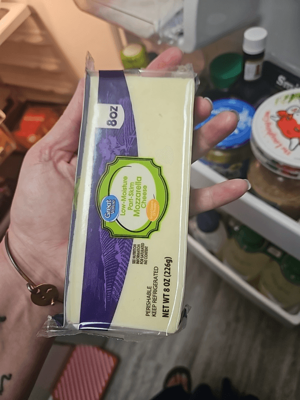 Great Value Low-Moisture Part-Skim Mozzarella Cheese