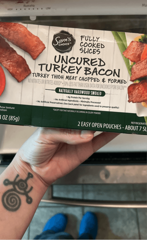 Sam'S Choice Fully Cooked Slices Uncured Turkey Bacon