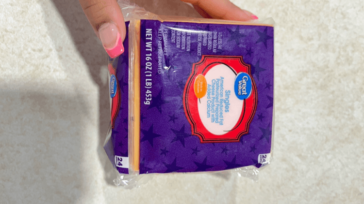 Great Value Singles American Reduced Fat Pasteurized Prepared Cheese Product With Added Calcium 24 Singles