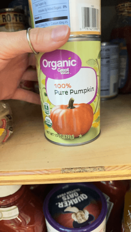 Great Value Organic 100% Pure Pumpkin