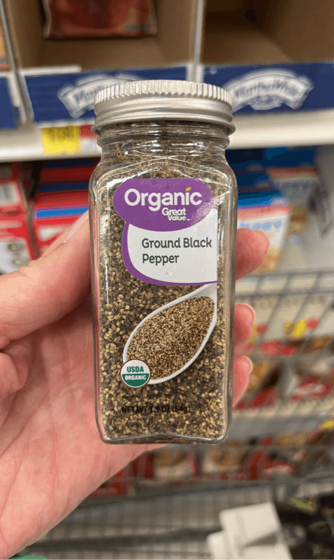 Great Value Organic Ground Black Pepper