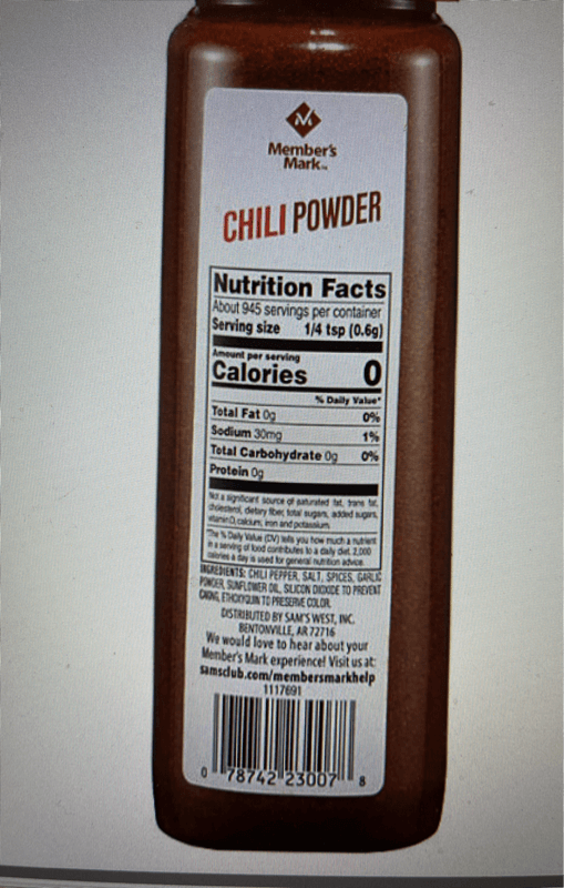 Member'S Mark Chili Powder
