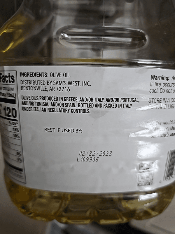 Member'S Mark Pure Olive Oil, Mild Flavor