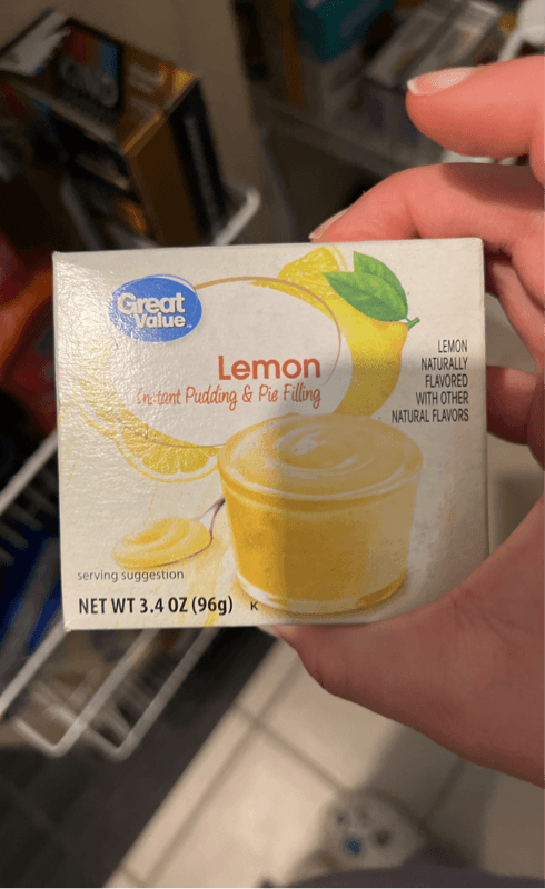 Great Value Lemon Instant Pudding & Pie Filling