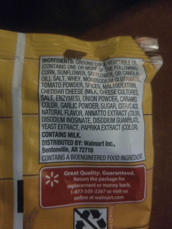 Great Value Flavored Chili Cheese Corn Chips