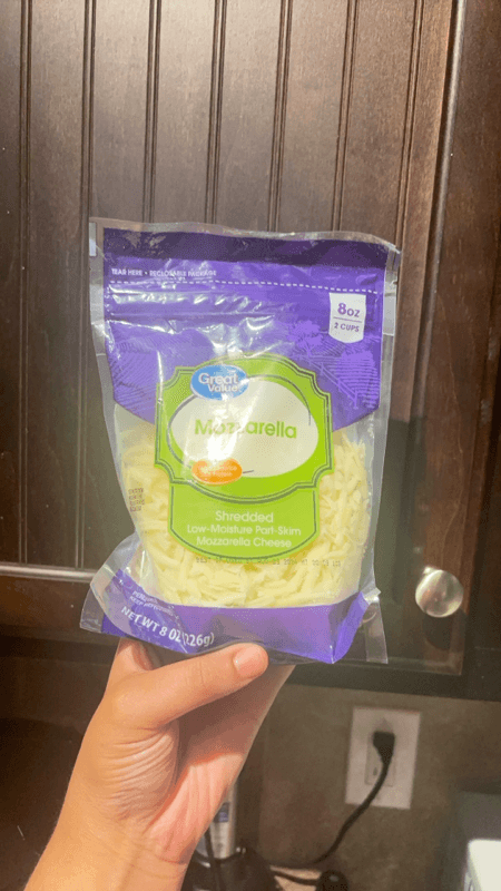 Great Value Mozzarella Shredded Low-Moisture Part-Skim Mozzarella Cheese