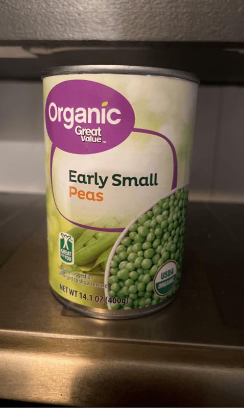 Great Value Organic Early Small Peas
