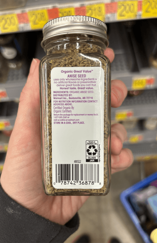 Great Value Organic Anise Seed