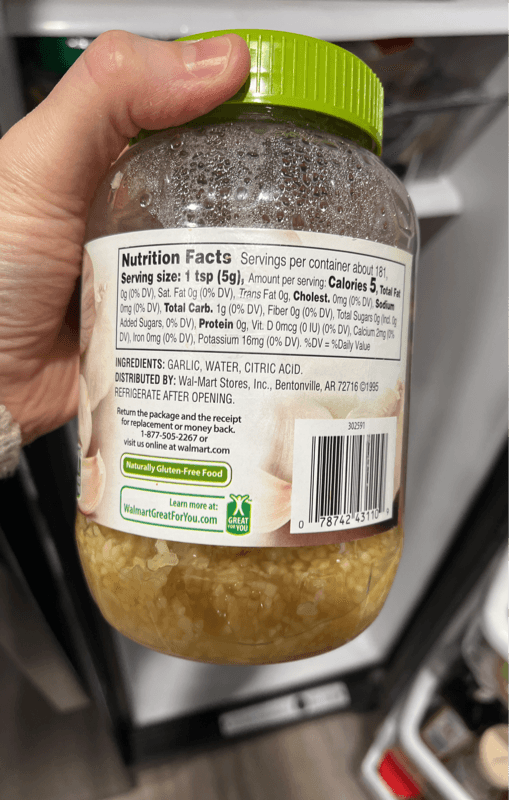 Great Value Minced Garlic