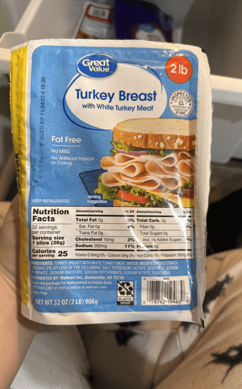 Great Value Turkey Breast With White Turkey Meat