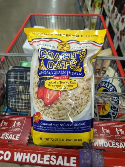 Coach'S Oats Whole Grain Oatmeal Original Cracked N' Toasted Oats