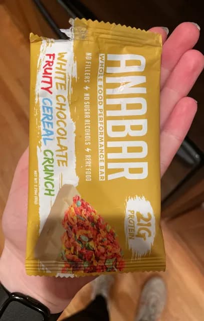 Anabar White Chocolate Fruity Cereal Crunch Wholefood Performance Bar