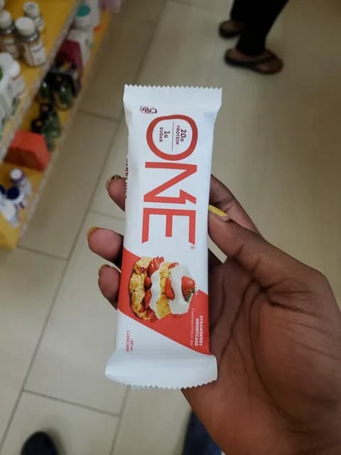 One Strawberry Shortcake Flavored Protein Bar