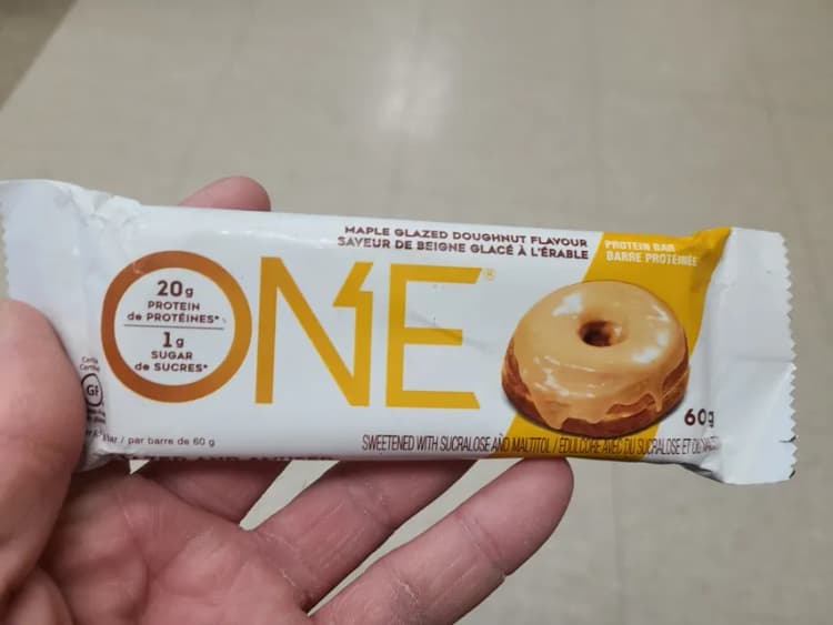 One Maple Glazed Doughnut Flavour Protein Bar