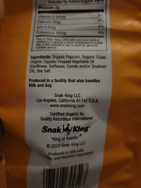 The Whole Earth Sweet & Salty Organic Kettle Corn